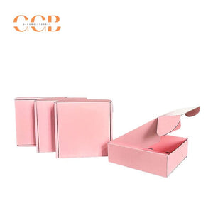 10pcs Pink Corrugated Shipping Boxes for Jewelry Packaging