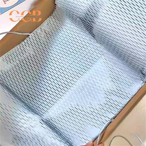 Blue Honeycomb Kraft Paper Roll for Jewelry Packaging Wrap