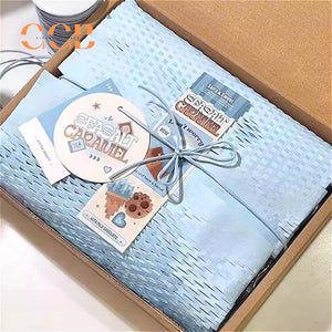 Blue Honeycomb Kraft Paper Roll for Jewelry Packaging Wrap