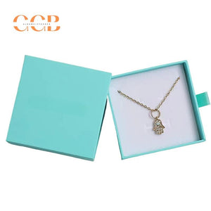 50 pcs Blue Custom Jewelry Drawer Boxes