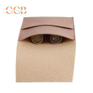10pcs Pink Vegan Leather Jewelry Flap Bags