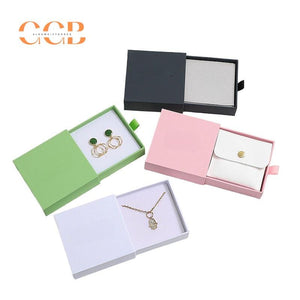 50 pcs Blue Custom Jewelry Drawer Boxes