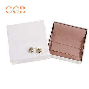 10pcs Pink Vegan Leather Jewelry Flap Bags