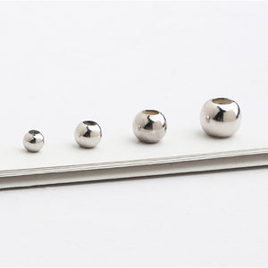 10pcs 3-6mm S925 Sterling Silver Silicone Positioning Beads