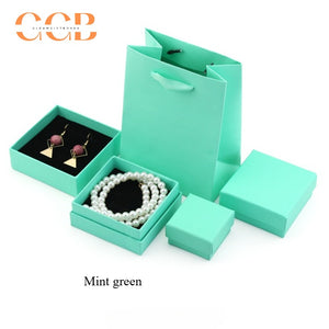 10pcs jewelry gift box and bag set, multi color packaging for rings earrings bracelets, customizable jewelry boxes without logo