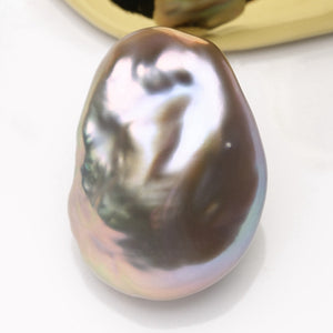 3A 17–18mm Freshwater Keshi Pearl, Irregular Nugget Loose Bead 1pc