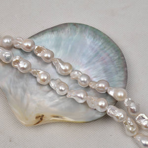4A 11–18mm Baroque Flameball Pearl Strand, Irregular DIY Pearls Bulk