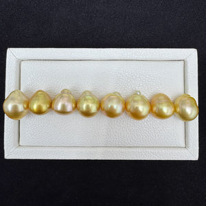 3A Baroque South Sea Gold Pearl 9–14mm Loose Single Bead