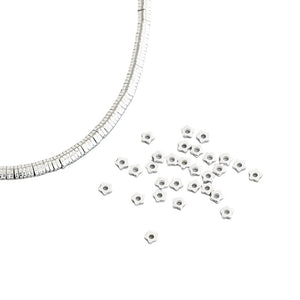 10pcs S925 Sterling Silver Star Spacer Beads (2.5mm) for DIY Jewelry Making