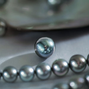 5A 8–14mm Natural Platinum Grey Tahitian Pearl, High Luster Round Undrilled Sea Pearl Bead, Elegant Affordable Loose Pearl for Jewelry