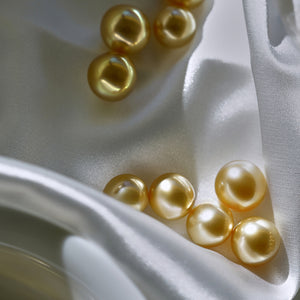 5A 11-15mm Drop Golden South Sea Pearl, Deep Gold Iridescent Tear Shape Sea Pearl, Undrilled Loose Bead for Pendant Earring Custom Jewelry
