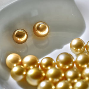 5A 11-15mm Drop Golden South Sea Pearl, Deep Gold Iridescent Tear Shape Sea Pearl, Undrilled Loose Bead for Pendant Earring Custom Jewelry