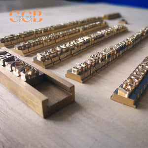 Custom copper logo hot stamping mold for embossing