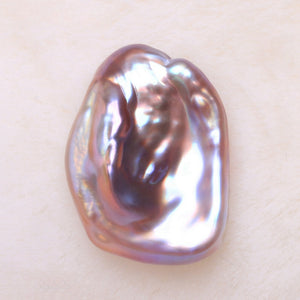 4A Mystic Purple Baroque Freshwater Pearl 14–17mm Undrilled
