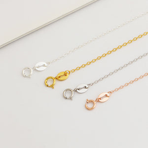 S925 Sterling Silver Cross Chain Necklace