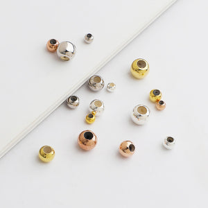 10pcs 3-6mm S925 Sterling Silver Silicone Positioning Beads