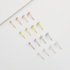 10pcs 3-8mm S925 Sterling Silver Earring Backs