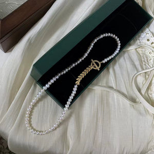 S925 Sterling Silver Wheat Ear Clasp for Pearl Necklace Bracelet