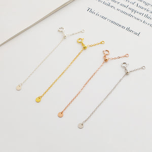 10pcs 8cm S925 Sterling Silver Cross Extension Chain