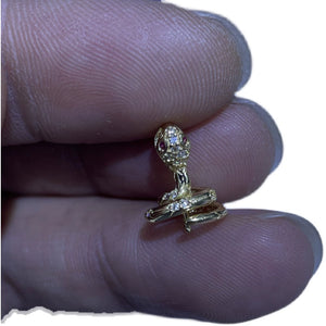 S925 Sterling Silver Snake Pendant Setting