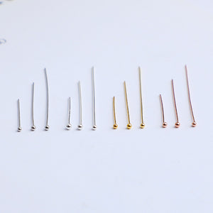 10pcs 20-40mm S925 Sterling Silver Ball Head Needles