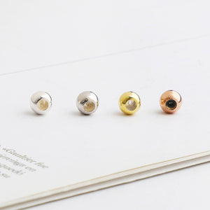 10pcs 3-6mm S925 Sterling Silver Silicone Positioning Beads