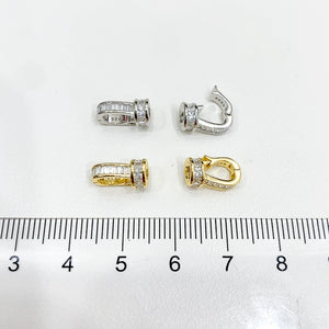 S925 Sterling Silver Dainty Pearl Necklace Clasp for Jewelry Making