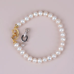 S925 Sterling Silver Double Circle Clasp for Jewelry Making