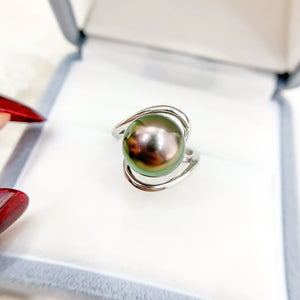 S925 Sterling Silver or Gold Pearl Ring Setting