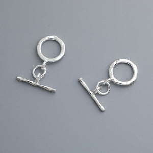 10pcs S925 Sterling Silver OT Clasp for DIY Bracelet & Necklace Making