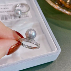 S925 Sterling Silver Pearl Ring Setting