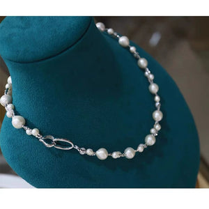 S925 Sterling Silver Big and Small Circle Geometric Clasp