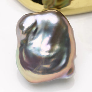 3A 17–18mm Freshwater Keshi Pearl, Irregular Nugget Loose Bead 1pc