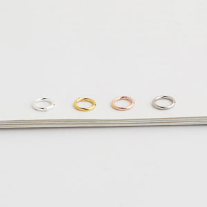 10pcs S925 Sterling Silver Closed Jump Rings 3-7mm