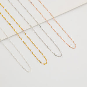 S925 Sterling Silver Cross Chain Necklace