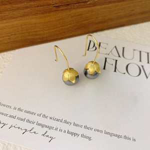 Brushed Flower Earring Hook settings