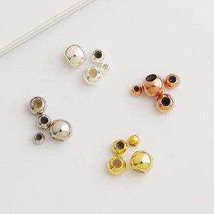 10pcs 3-6mm S925 Sterling Silver Silicone Positioning Beads