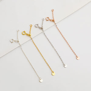 10pcs 8cm S925 Sterling Silver Cross Extension Chain