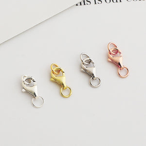 S925 Sterling Silver Lobster Clasps (4 Sizes) - Gold/Silver Plated Jewelry Findings