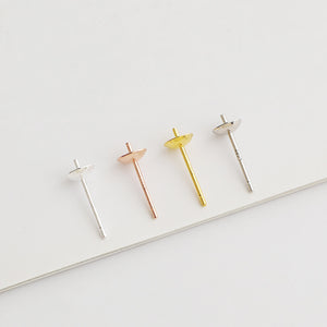 10pcs 3-8mm S925 Sterling Silver Earring Backs