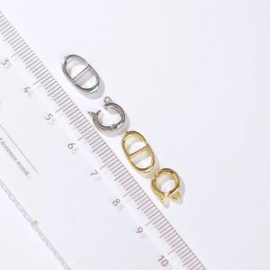 S925 Sterling Silver C and D Shape Clasp for Jewelry Making