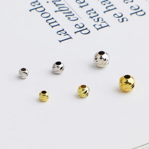 10pcs 2.5-4mm S925 Gold-Plated Flower Spacer Beads for DIY Jewelry Making