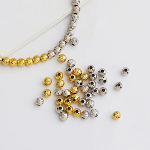 10pcs 2.5-4mm S925 Gold-Plated Flower Spacer Beads for DIY Jewelry Making