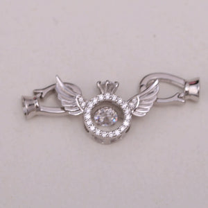 S925 Sterling Silver Angel Clasp for Jewelry Making