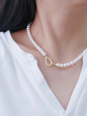 S925 Sterling Silver Teardrop Toggle Clasp