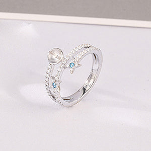 Star pearl ring setting