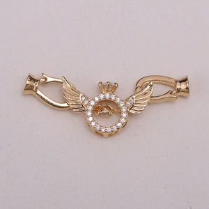 S925 Sterling Silver Angel Clasp for Jewelry Making