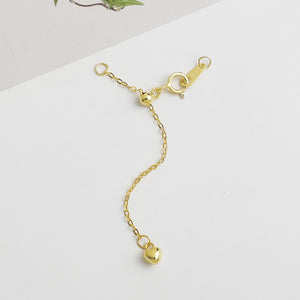 10pcs 5cm S925 Sterling Silver Heart Extension Chain