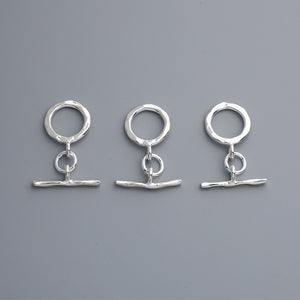 10pcs S925 Sterling Silver OT Clasp for DIY Bracelet & Necklace Making