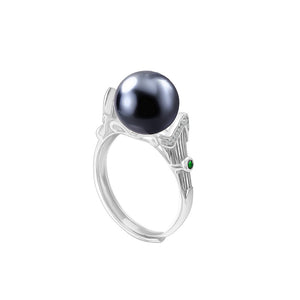 Hollow pearl ring setting